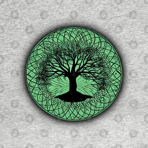 Tree of Life Circle Green by PNPTees